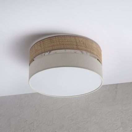 LED plafonsko svetlo SIRJA BOHO LED/20W/230V 4000K Ø 35 cm bež/krem