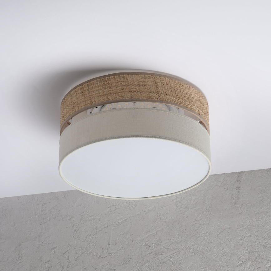 LED plafonsko svetlo SIRJA BOHO LED/20W/230V 4000K Ø 35 cm bež/krem