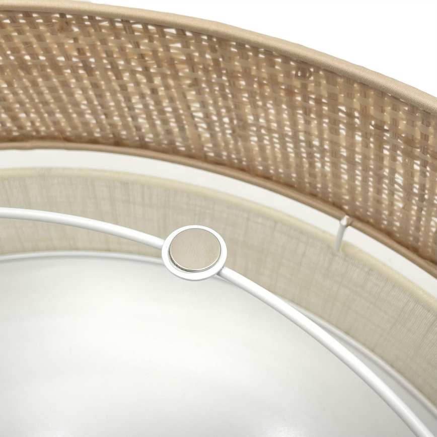 LED plafonsko svetlo SIRJA BOHO LED/20W/230V 4000K Ø 35 cm bež/krem