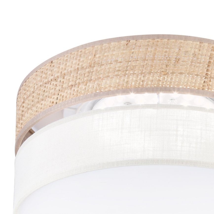 LED plafonsko svetlo SIRJA BOHO LED/20W/230V 4000K Ø 35 cm bež/krem