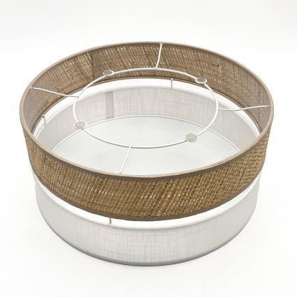 LED plafonsko svetlo SIRJA BOHO LED/20W/230V 4000K Ø 35 cm bež/bela