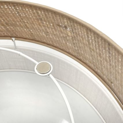 LED plafonsko svetlo SIRJA BOHO LED/20W/230V 4000K Ø 35 cm bež/bela
