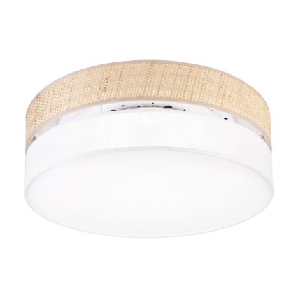 LED plafonsko svetlo SIRJA BOHO LED/36W/230V 4000K prečnik 45 cm bež/bela
