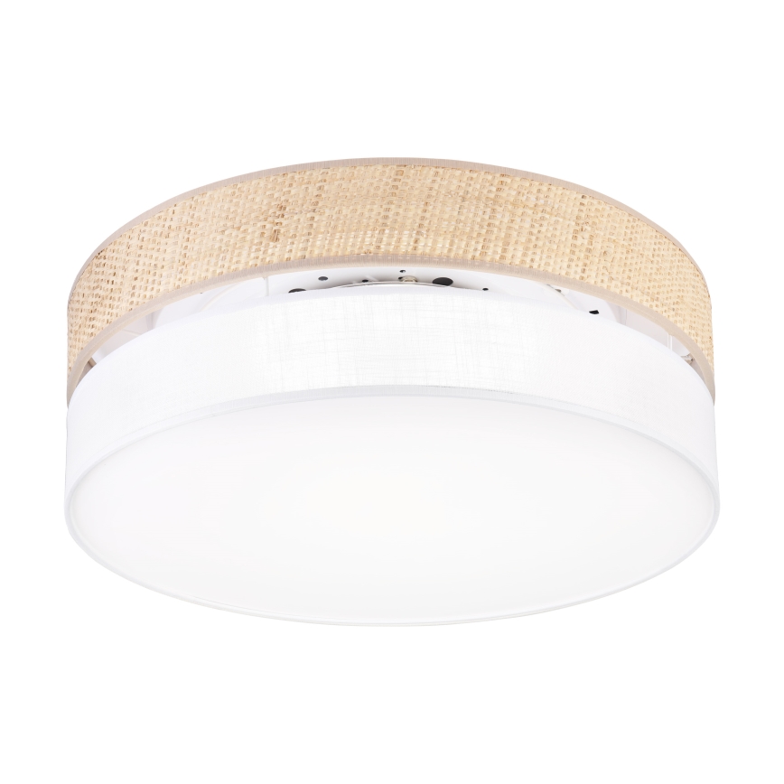 LED plafonsko svetlo SIRJA BOHO LED/36W/230V 4000K prečnik 45 cm bež/bela