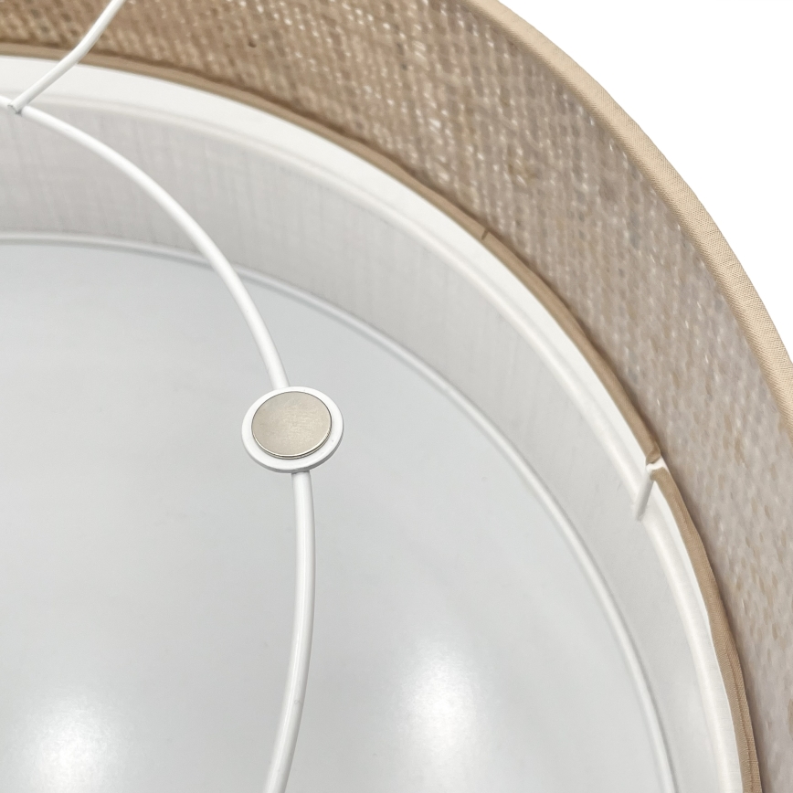 LED plafonsko svetlo SIRJA BOHO LED/36W/230V 4000K prečnik 45 cm bež/bela