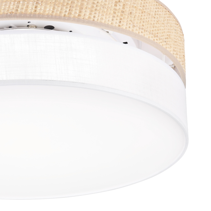 LED plafonsko svetlo SIRJA BOHO LED/36W/230V 4000K prečnik 45 cm bež/bela