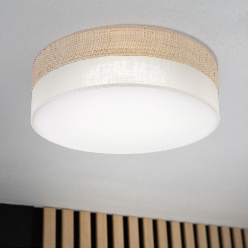 LED plafonsko svetlo SIRJA BOHO LED/36W/230V 4000K prečnik 45 cm bež/krem