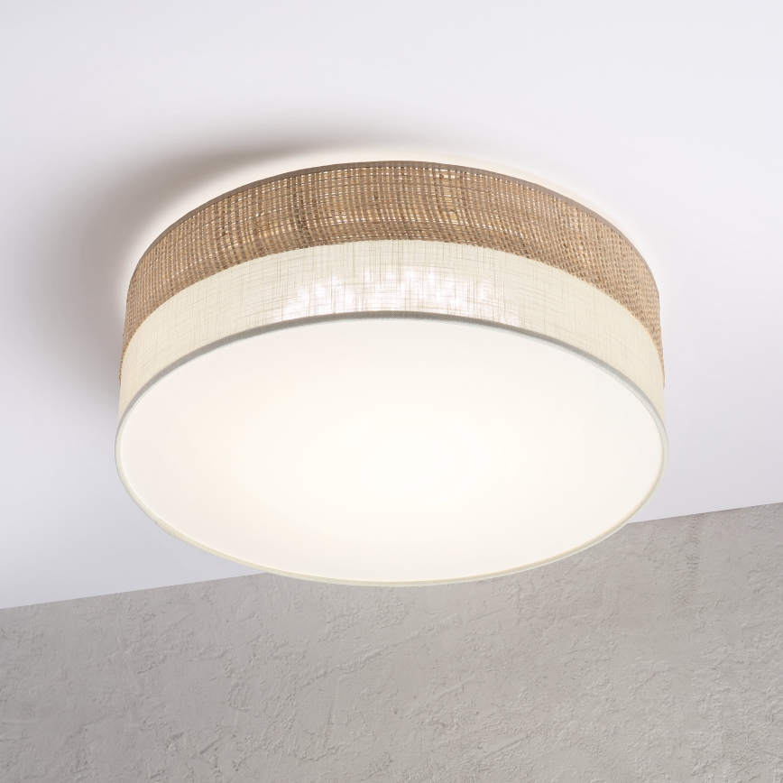 LED plafonsko svetlo SIRJA BOHO LED/36W/230V 4000K prečnik 45 cm bež/krem