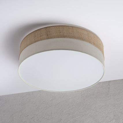 LED plafonsko svetlo SIRJA BOHO LED/36W/230V 4000K prečnik 45 cm bež/krem