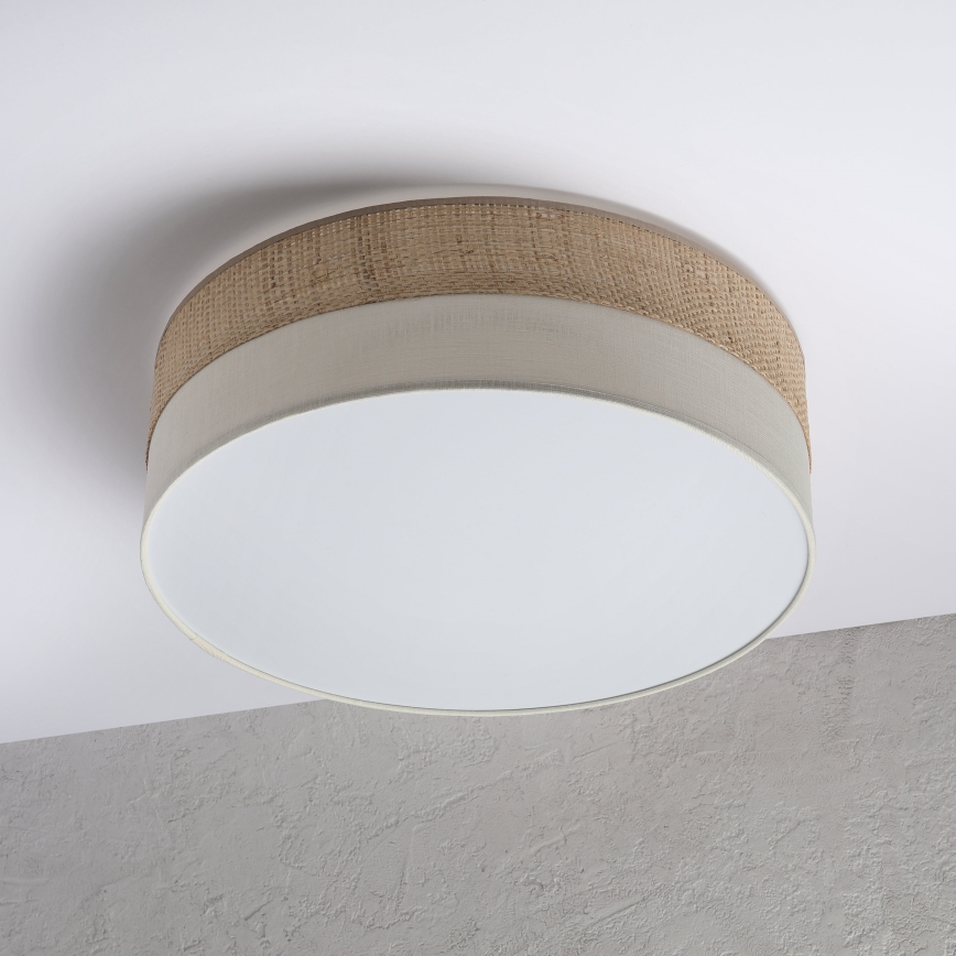 LED plafonsko svetlo SIRJA BOHO LED/36W/230V 4000K prečnik 45 cm bež/krem