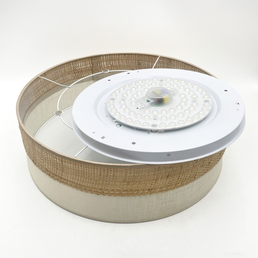 LED plafonsko svetlo SIRJA BOHO LED/36W/230V 4000K prečnik 45 cm bež/krem
