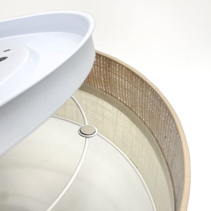 LED plafonsko svetlo SIRJA BOHO LED/36W/230V 4000K prečnik 45 cm bež/krem