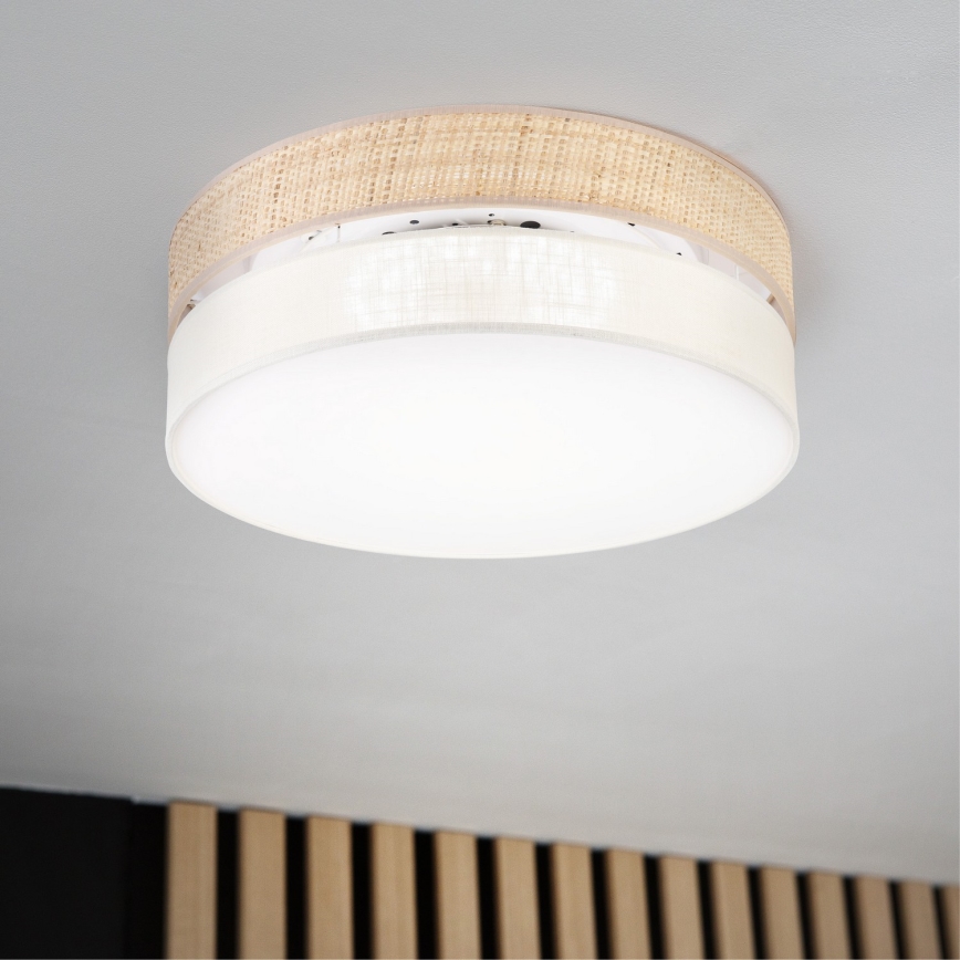 LED stropna svetiljka SIRJA BOHO LED/36W/230V 4000K Ø 45 cm bež/krem