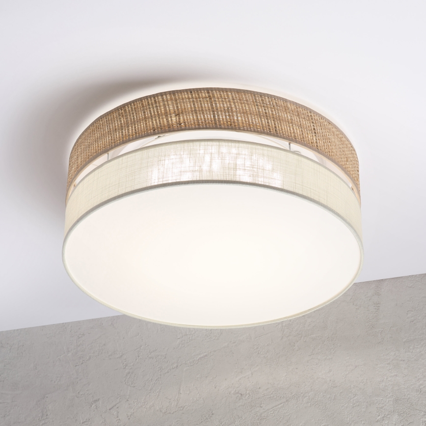 LED stropna svetiljka SIRJA BOHO LED/36W/230V 4000K Ø 45 cm bež/krem