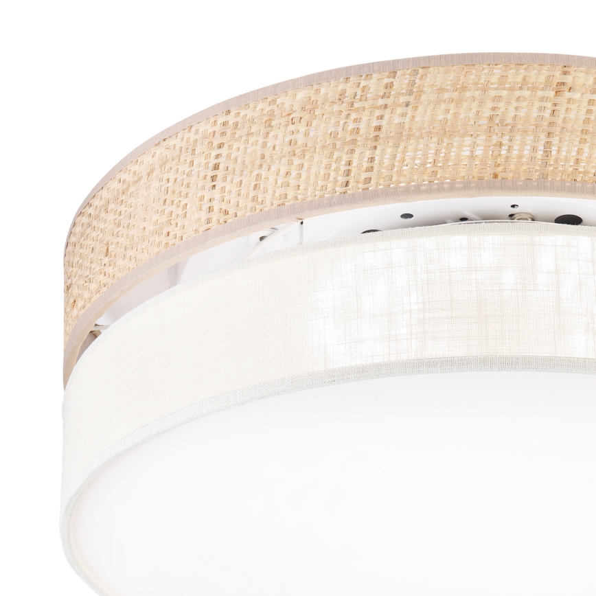 LED stropna svetiljka SIRJA BOHO LED/36W/230V 4000K Ø 45 cm bež/krem