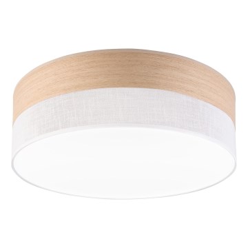LED plafonsko svetlo SIRJA WOOD LED/36W/230V prečnik 45 cm bela/hrast