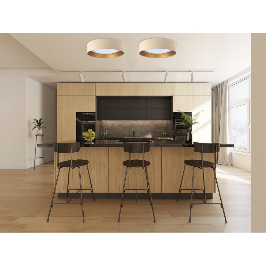 LED prigušiva plafonska svetiljka SMART GALAXY LED/24W/230V prečnik 45 cm 2700-6500K Wi-Fi Tuya bežna/zlatna + daljinski upravljač