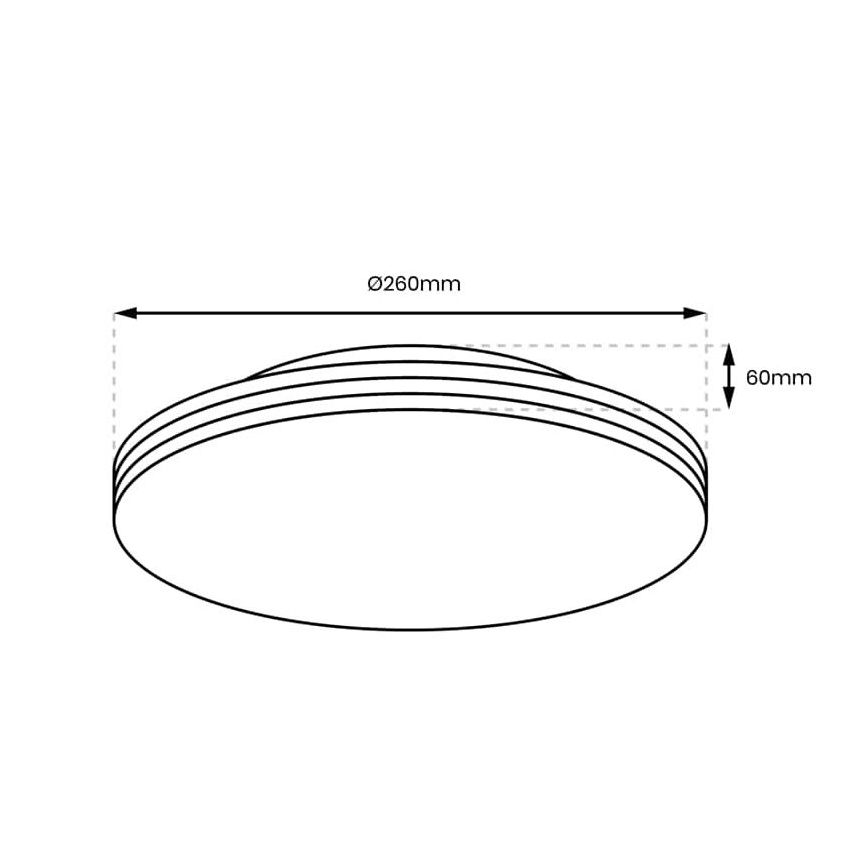 LED plafonsko svetlo za kupatilo BEVER LED/10W/230V 4000K prečnik 26 cm IP44
