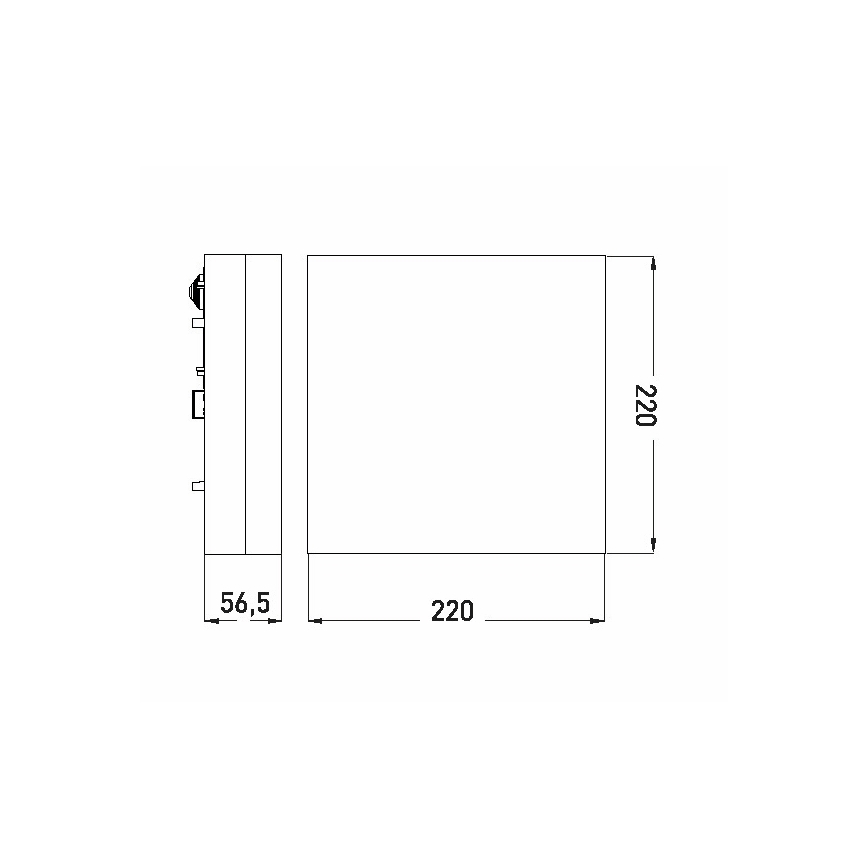 LED plafonsko svetlo za kupatilo LED/12W/230V 3000/4000/6000K 22x22 cm IP44