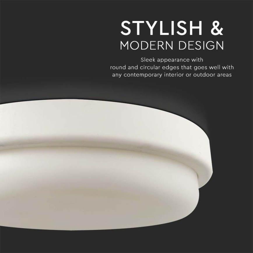 LED plafonsko svetlo za kupatilo LED/12W/230V 4000K IP54 prečnik 15 cm