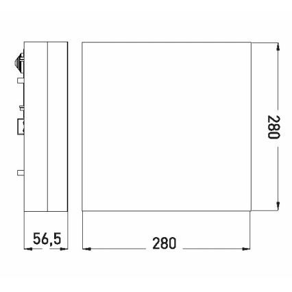 LED plafonsko svetlo za kupatilo LED/18W/230V 3000/4000/6000K 28x28 cm IP44