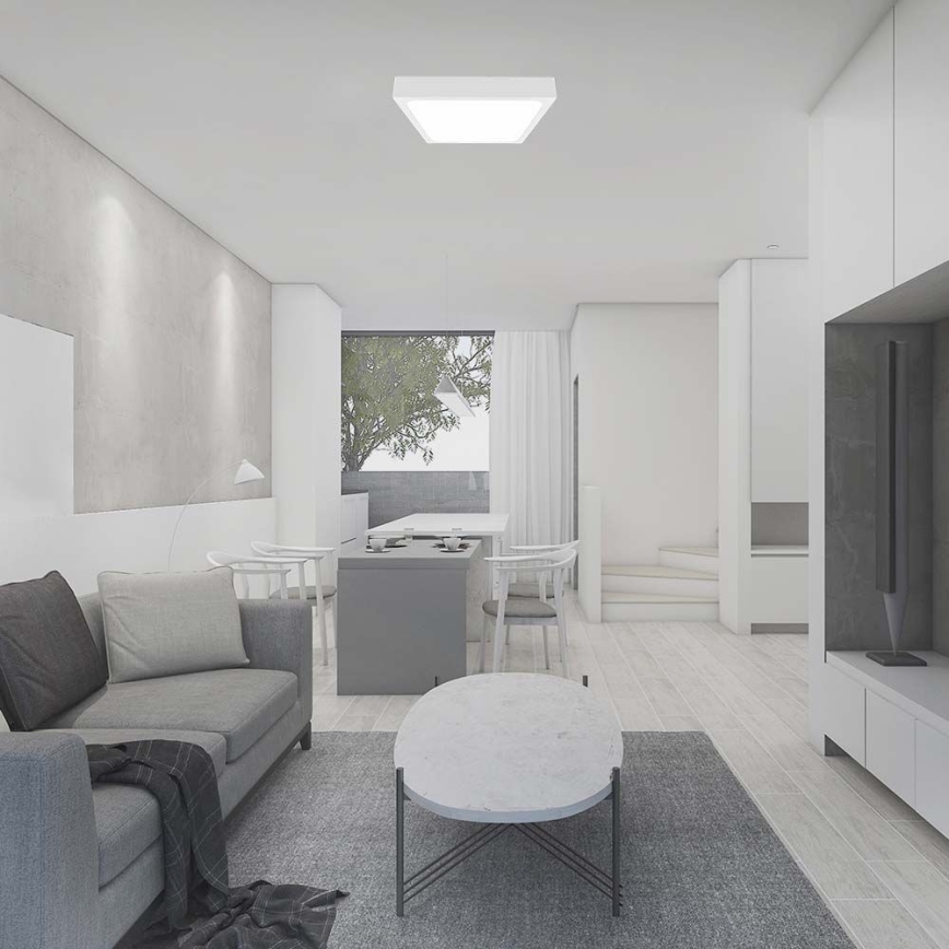 LED plafonsko svetlo za kupatilo LED/18W/230V 3000K IP44 22,5x22,5 cm bela