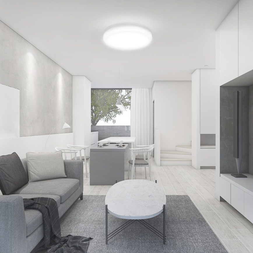LED stropno svetlo za kupatilo sa SAMSUNG čipom, 18W/230V, IP44, 3000K, prečnik 25 cm, belo