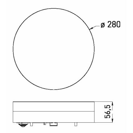 LED plafonsko svetlo za kupatilo LED/24W/230V 3000/4000/6000K Ø 28 cm IP44