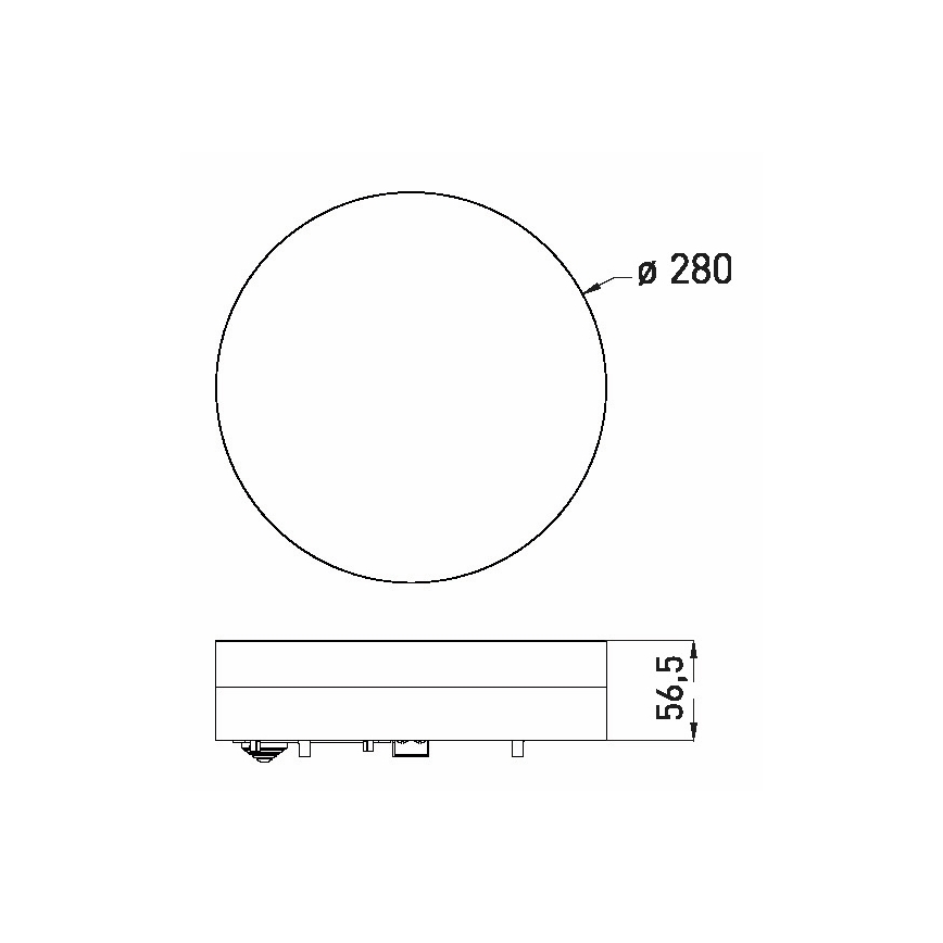 LED plafonsko svetlo za kupatilo LED/24W/230V 3000/4000/6000K Ø 28 cm IP44