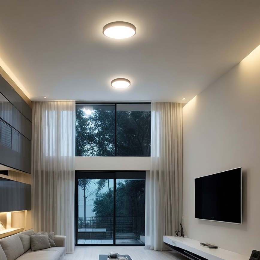 LED plafonsko svetlo za kupatilo SAMSUNG čip LED/24W/230V IP44 6500K, prečnik 29 cm, crno