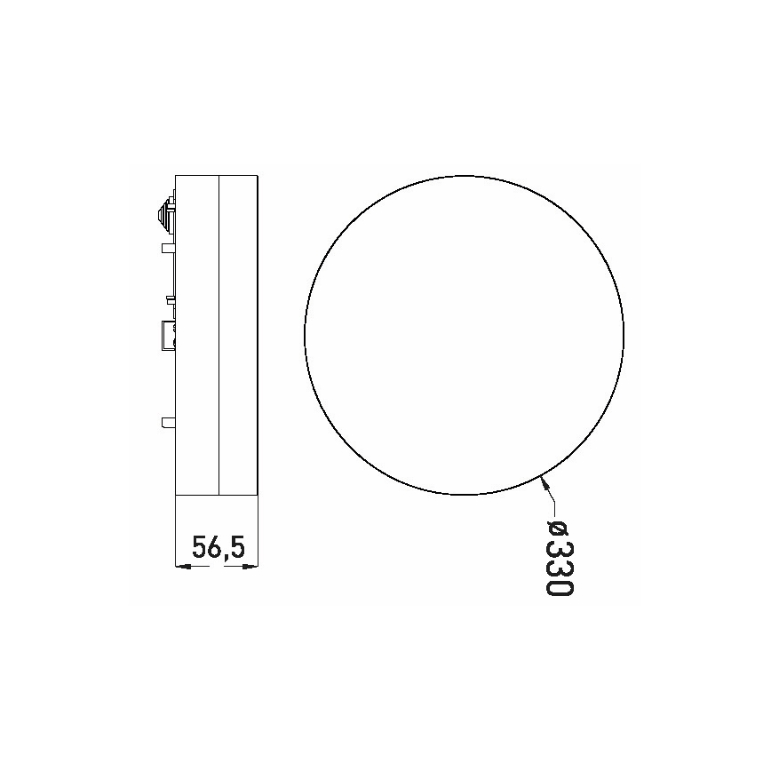 LED plafonsko svetlo za kupatilo LED/30W/230V 3000/4000/6000K prečnik 33 cm IP44