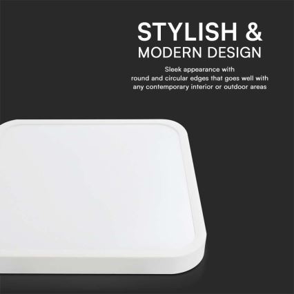 LED plafonsko svetlo za kupatilo LED/48W/230V 4000K IP44 42x42 cm belo