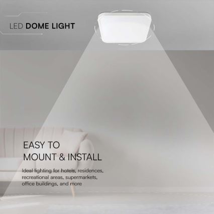 LED plafonsko svetlo za kupatilo LED/48W/230V 4000K IP44 42x42 cm belo