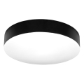 LED plafonsko svetlo za kupatilo MAKARON LED/50W/230V 3000/4000/6000K prečnik 50 cm IP44 crna