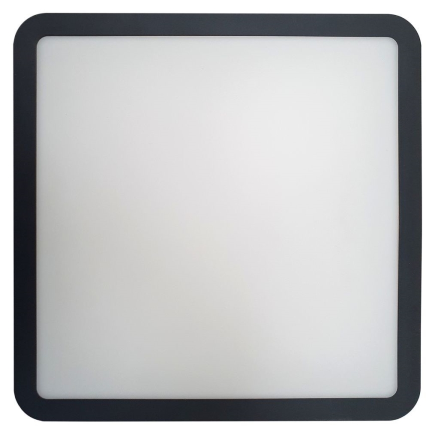 LED kupatilsko stropno svetlo sa senzorom ELLÉ LED/24W/230V 3000/4000/6500K 26x26 cm IP54 antracit