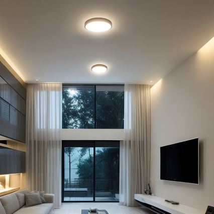 LED plafonsko svetlo za kupatilo sa senzorom, SAMSUNG čip, LED/24W/230V, IP44, 4000K, Ø 35 cm + daljinski upravljač