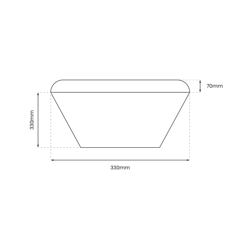 LED plafonsko svetlo za kupatilo sa senzorom NEMO LED/16W/230V IP44 crno