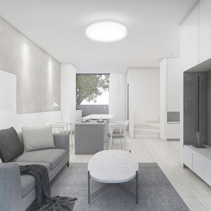 LED stropno svetlo za kupatilo sa senzorom LED/24W/230V 4000K IP44 prečnik 35 cm belo + daljinski upravljač