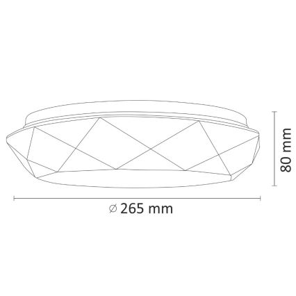 LED plafonsko svetlo za kupatilo SELINA LED/12W/230V IP44