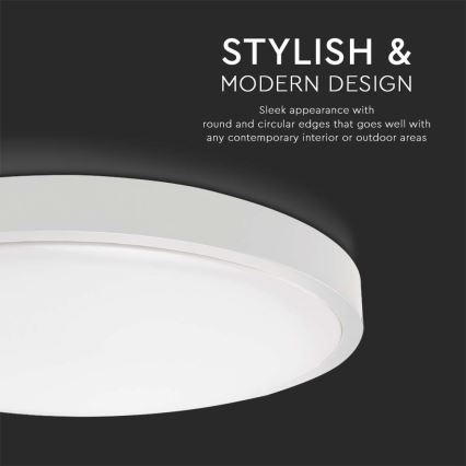 LED plafonsko svetlo za spoljašnju upotrebu sa senzorom LED/30W/230V 4000K IP44 belo