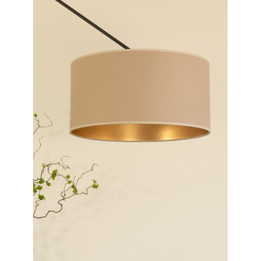 LED podesiv luster na stalku GORTA 1xE27/60W/230V bež/zlatna