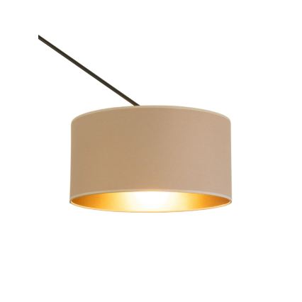 LED podesiv luster na stalku GORTA 1xE27/60W/230V bež/zlatna