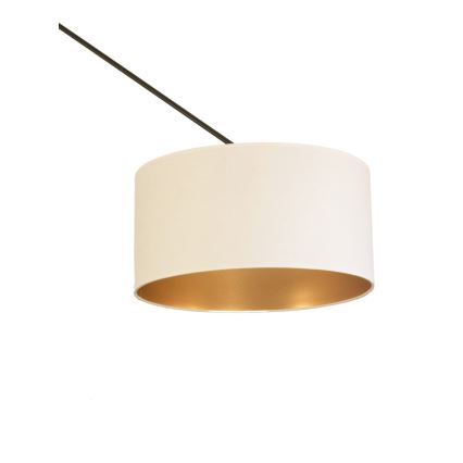 LED podesiv luster na štapu GORTA 1xE27/60W/230V bela/zlatna