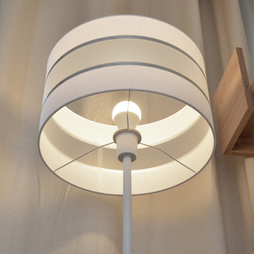 LED podna lampa HELEN 1xE27/15W/230V bela