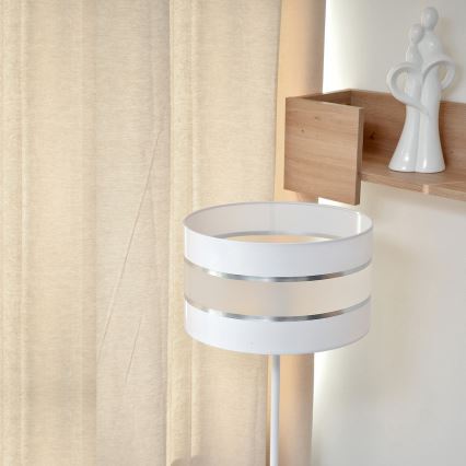 LED podna lampa HELEN 1xE27/15W/230V bela