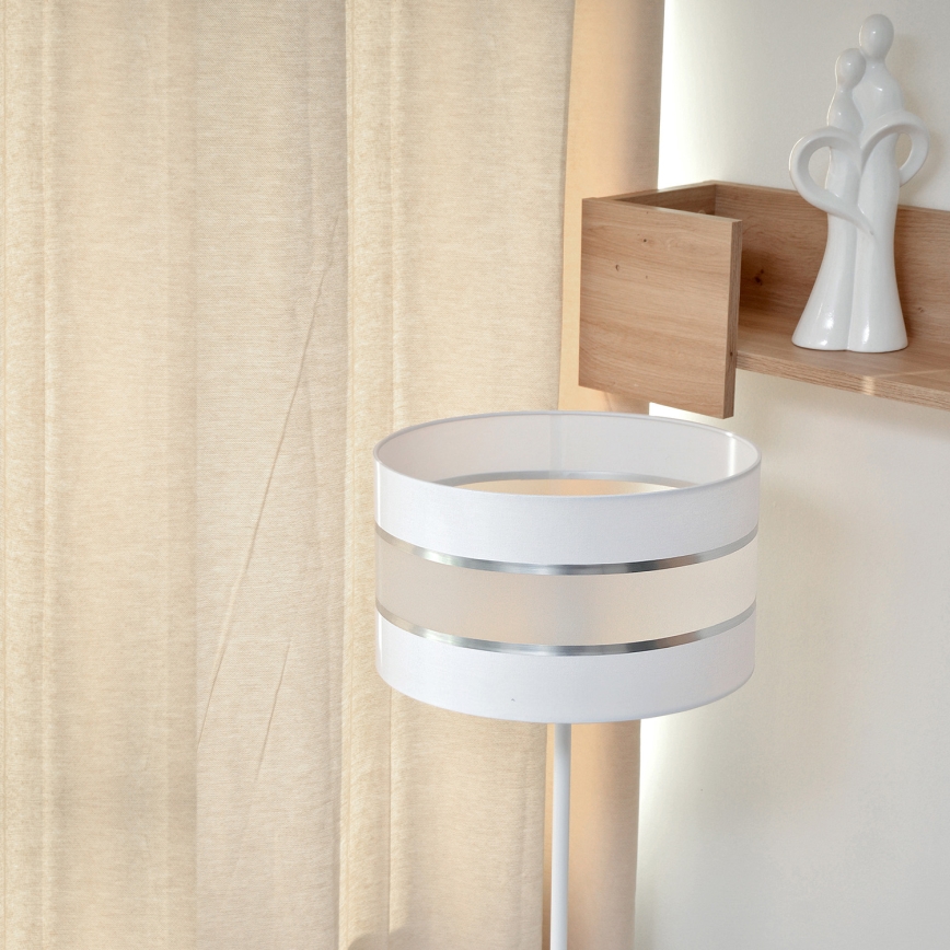 LED podna lampa HELEN 1xE27/15W/230V bela