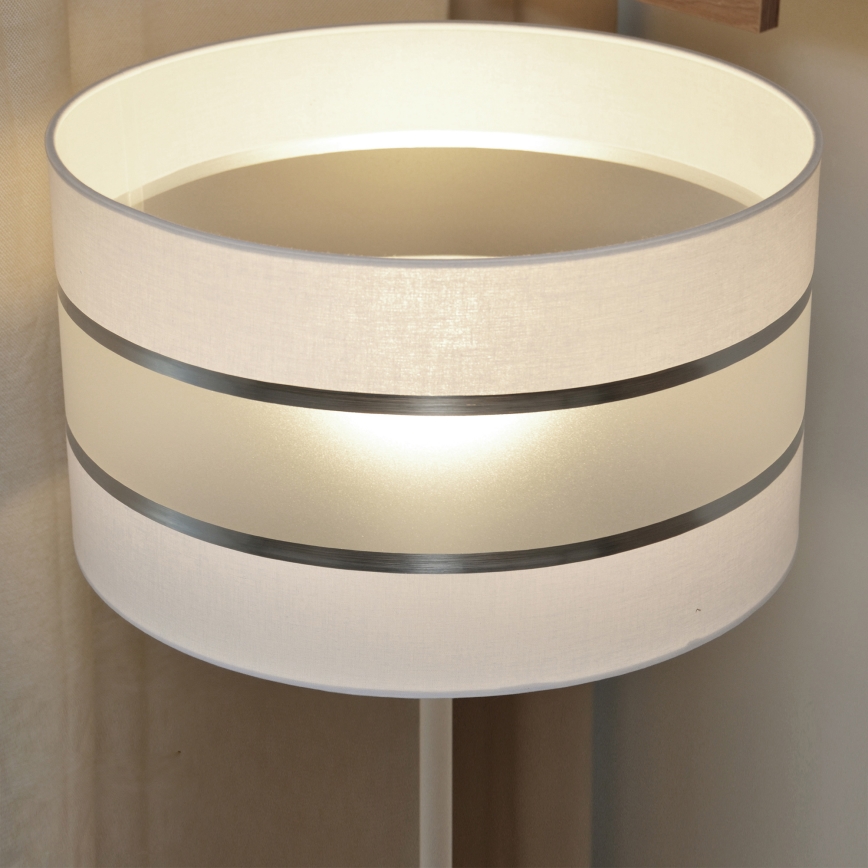 LED podna lampa HELEN 1xE27/15W/230V bela
