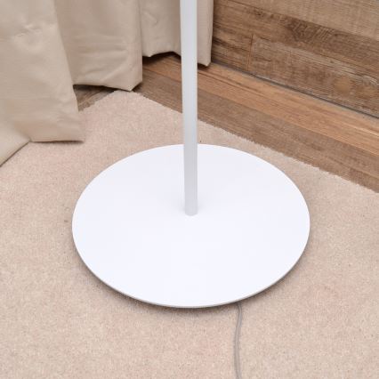 LED podna lampa HELEN 1xE27/15W/230V bela