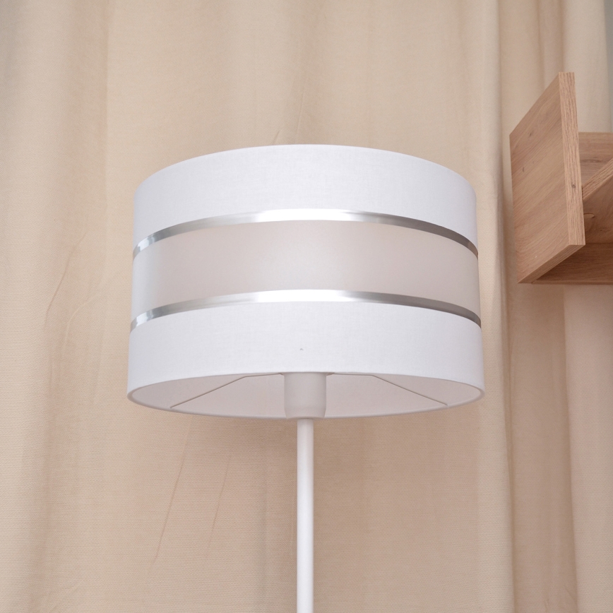 LED podna lampa HELEN 1xE27/15W/230V bela