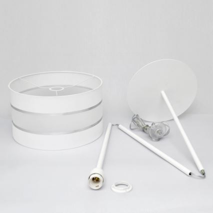 LED podna lampa HELEN 1xE27/15W/230V bela